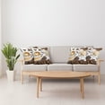 thumbnail image 4 of Ambesonne Coffee Throw Pillow Cover 4 Pack, Coffee Mugs Hot Foamy, 20", Brown White, 4 of 5