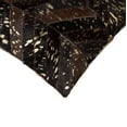 thumbnail image 2 of Natural Torino Chevron Scotland Cowhide Pillow | Chocolate/gold | 18"x18", 2 of 4