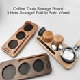 thumbnail image 5 of 58 mm Wooden Coffee Tamper Station Stand Coffee Portafilter Holder Presser Stand Espresso Distribution Lever Holder,C, 5 of 5