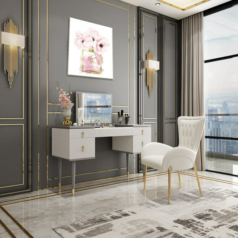 chanel room decor gold
