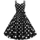 thumbnail image 1 of Ladies Sleeveless Polka Dot Dress Party Summer Holiday Dresses, 1 of 4