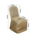 thumbnail image 3 of Efavormart 20 PCS Natural Jute Burlap Banquet Chair Cover Dinning Chair Slipcover For Wedding Party Event Banquet Catering, 3 of 11