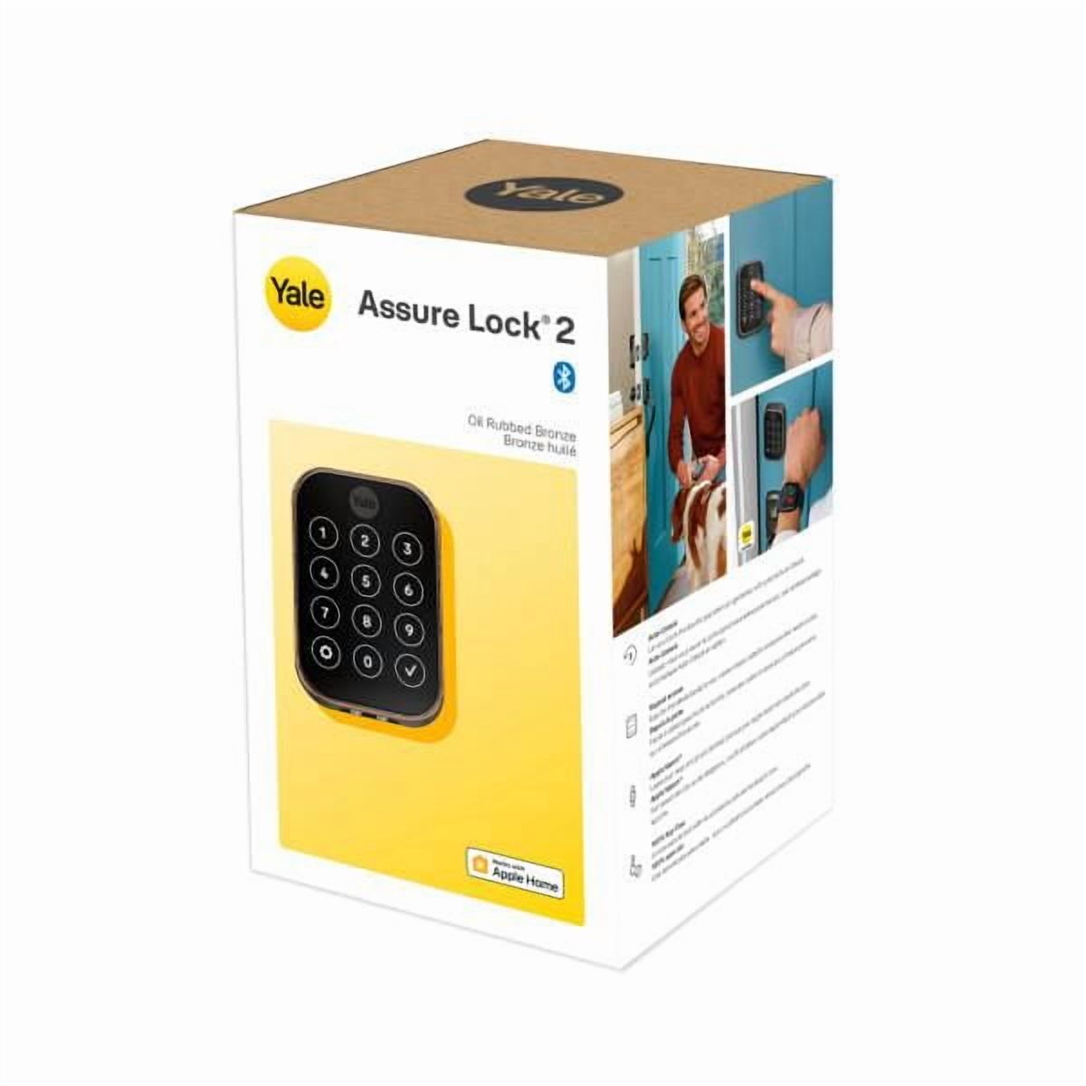 YALE ASSURE LOCK 2 KEY-FREE W/ BLUETOOTH OIL RUBBED BRONZE