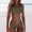 w93# Army Green168, variant on Wuxian Women 2 Piece Swimsuit Push-Up Solid Color Hollow Out Scoop Neck Adjustable Strap Bra Low Waist Brief Bikini Set Bathing Suit Summer Breathable Beachwear,Green,L