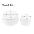 thumbnail image 4 of MDQMD  Green Round Ottoman with Storage Set of 2,Ottoman Coffee Table,with Removable Wood Tray,Handmade  Pleated Circle Fabric Storage, End Table & Footstool for Living Room, 4 of 8