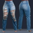 thumbnail image 6 of Asymmetrical Zip Bootcut Jeans (DenimBlue, S), 6 of 9