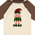 thumbnail image 4 of Inktastic Merry Christmas Elf in Red and Green Plaid Boys or Girls Long Sleeve Baby Bodysuit, 4 of 5