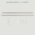 thumbnail image 6 of Exclusive Home Regal 1" Window Curtain Rod and Finial Set, Adjustable 36"-72", Matte Nickel, 6 of 8