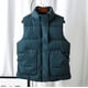 thumbnail image 4 of Chaquetas para mujer, chaleco de bolsillo, chaqueta corta, invierno, sin mangas, cuello vuelto, cremallera, prendas de vestir exteriores sólidas Odeerbi ODB-3, 4 of 5