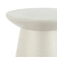 thumbnail image 4 of Hollie 18" Minimalist Modern Drum Accent Table Pedestal, Cream Terrazzo Finish, 4 of 7