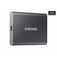 thumbnail image 2 of Samsung T7 Portable SSD 4TB Titan Gray, Up-to 1,050MB/s, USB 3.2 Gen2 (MU-PC4T0T/AM), 2 of 4