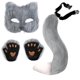 thumbnail image 1 of Juego de Disfraces Orejas Realistas Diadema Cola Accesorio y para Cosplay y Fiestas Temáticas, 1 of 5