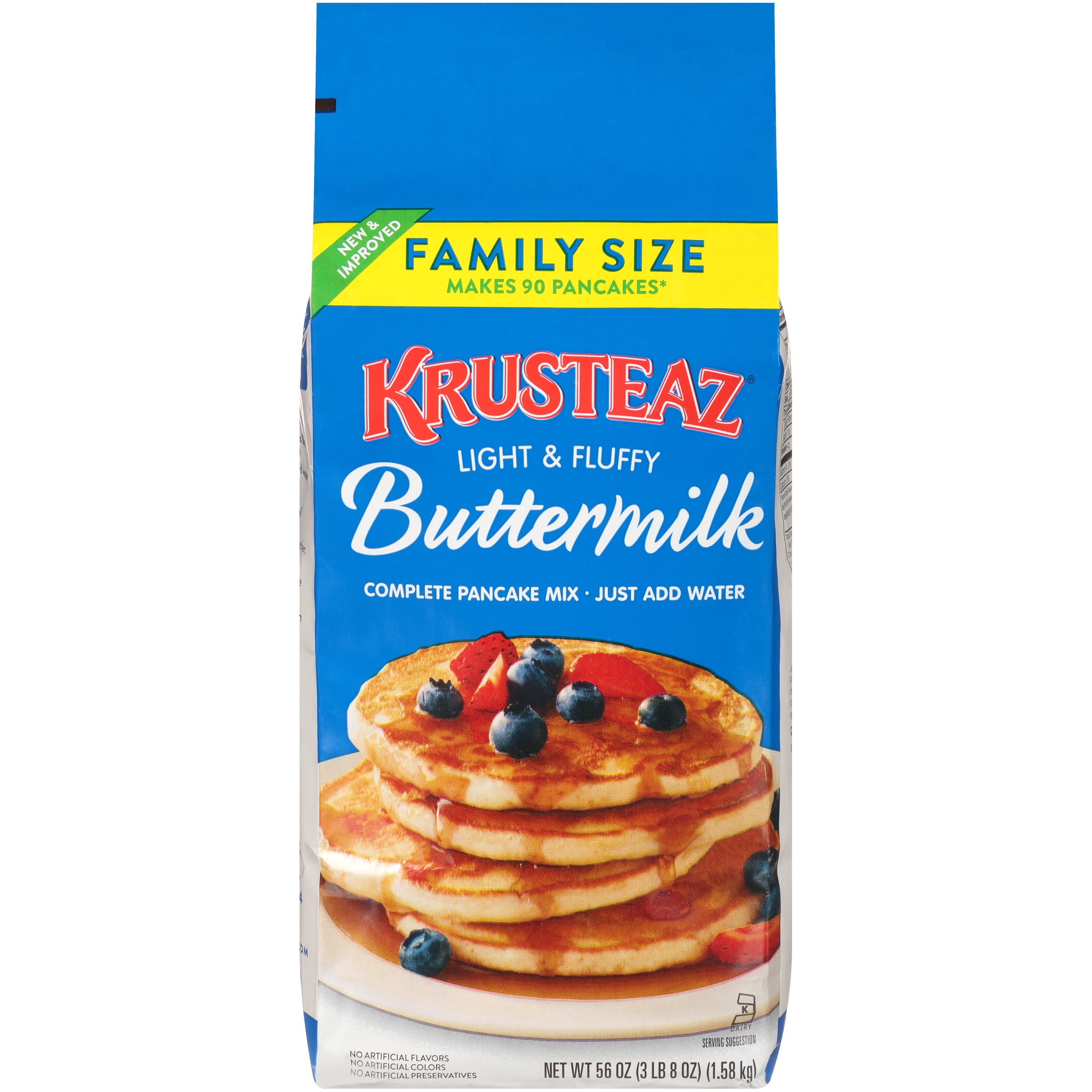 Krusteaz® Light & Fluffy Buttermilk Complete Pancake Mix 56 oz. Bag
