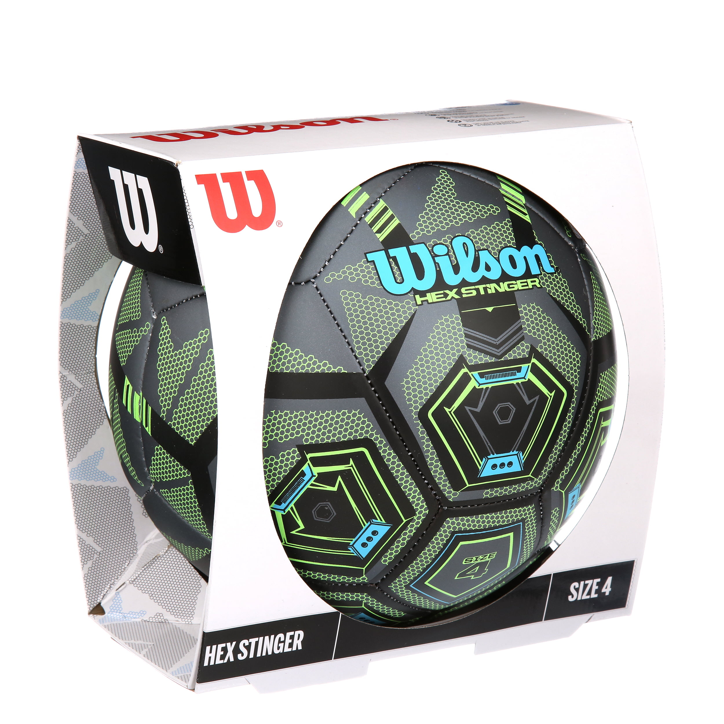 Wilson Hex Stinger Soccer Ball Size 4 Bronze Series Age 8-12 Football for sale online 