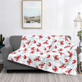 thumbnail image 2 of Fotbe Cartoon Lobsters Manta de Franela con Estampado, Manta Ultrasuave para Cama, Sofá, Auto, Hipoalergénica y Antibolitas-80"x60", 2 of 6