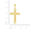 thumbnail image 2 of 14k Yellow Gold Unisex Dc Cross Love Hearts Religious Pendant Necklace Charm 36.5x19.4mm Wide Pendant for Women, 2 of 2