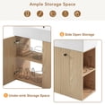 thumbnail image 4 of Noble House 21.6" Floating Bathroom Vanity with Ceramic Basin, Left Storage, Modern Style, 4 of 9