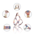 thumbnail image 2 of Petfamily Morandi Checks Dog Collar, Leash, Harness Set, Size:XS to S, for Neck Size: 8.66-13.39 in, up to 30 lbs, 2 of 12
