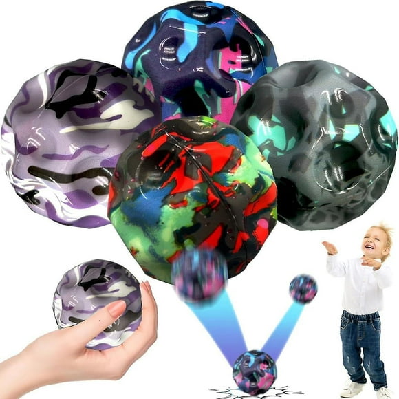 NICEGOU Space ball, extremely high bouncing ball for children, rubber bouncing ball to improve sensory hand eye coordination, sports train three pcs A