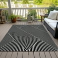 thumbnail image 6 of Addison Rugs Chantille Indoor/Outdoor Transitional Geometric, Abstract Black Washable Rectangle Rug, 8' x 10', 6 of 6
