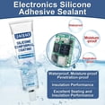 thumbnail image 4 of Sellador adhesivo de silicona JAOJAO, revestimiento conformado, 100 ml, 4 of 7