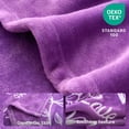 thumbnail image 6 of Joyfy Mother's Day Blanket Gifts, 50" x 60" Soft Flannel Birthday Gift for Mom from Daughter Son - Purple, 6 of 8