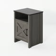 thumbnail image 5 of Aukfa Farmhouse Nightstand, Rustic Wood Bedside Table for Bedroom/Living Room/Guest Room,Gray, 5 of 6