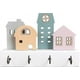 thumbnail image 1 of Wall-mounted Key Holder Wall Key Hanger Wooden Wall Organizer With 4 Hook Gift, 1 of 5