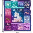thumbnail image 6 of Horse Gifts for Kids Girls Women Throw Blankets, Cute Horse Pattern Flannel for Couch Sofa Bed Chair Decor, 50 x 60 inch, 6 of 7