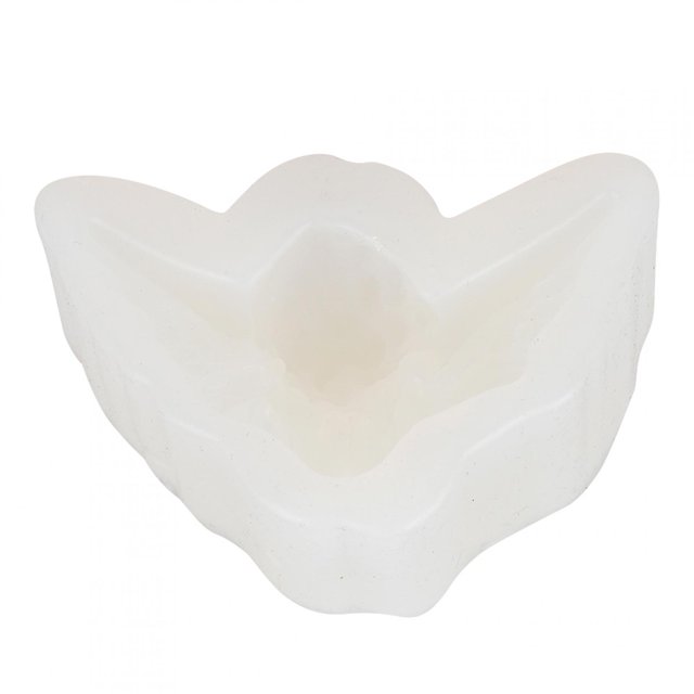 Molde de silicona transparente con forma de ala de ángel para decoración colgante artesanal hecha a mano