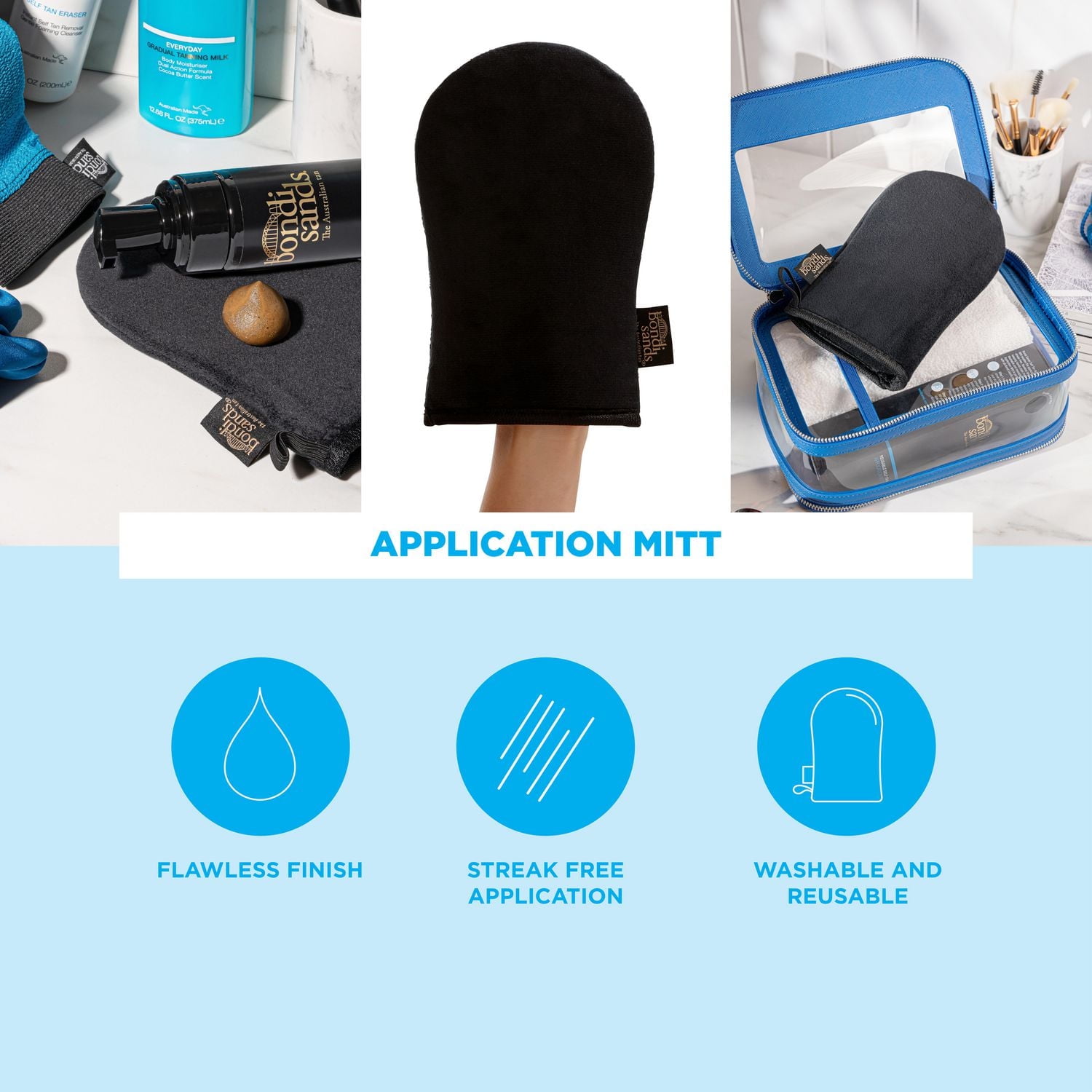 Bondi Sands Mitaine D’application Autobronzage,Lavable et réutilisable