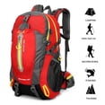 thumbnail image 4 of Hwjianfeng 40L Lightweight Nylon Travel Backpack for Hiking - Red, Compact & Durable Design with Multiple Pockets, 4 of 6