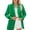 Green, variant on Women's Tailored Blazer Jacket Single Breasted Long Sleeve Lightweight Work Wear for Business Casual