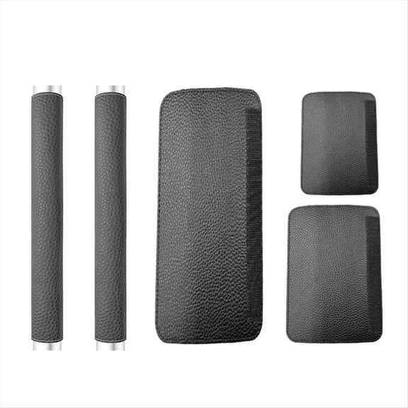 5Pack Adjustable Refrigerator Door Handle Protector Covers, Black Anti Dirty Fridge Appliance Grip Sleeve