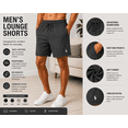 thumbnail image 6 of Men’s Lounge Pajama Shorts Lightweight Cotton Drawstring Sleep Shorts with Pockets - 1-Pack, 6 of 8