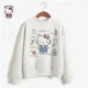 thumbnail image 2 of Sudadera con estampado de gran tamaño para mujer, sudadera holgada de estilo anime de otoño 2024, sudaderas con capucha de alta calidad con estampado de Hello Kitty para niña, 2 of 5
