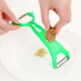 thumbnail image 4 of 3pcs Multifuncional Peeler Vegetable Fruit Peeler con mango cómodo antideslizante (color aleatorio), 4 of 5