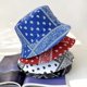 thumbnail image 3 of Sombrero de pescador de algodón para hombre y mujer, gorro de pescador con flores de anacardo, doble cara, moda de Panamá, Verano, 3 of 4