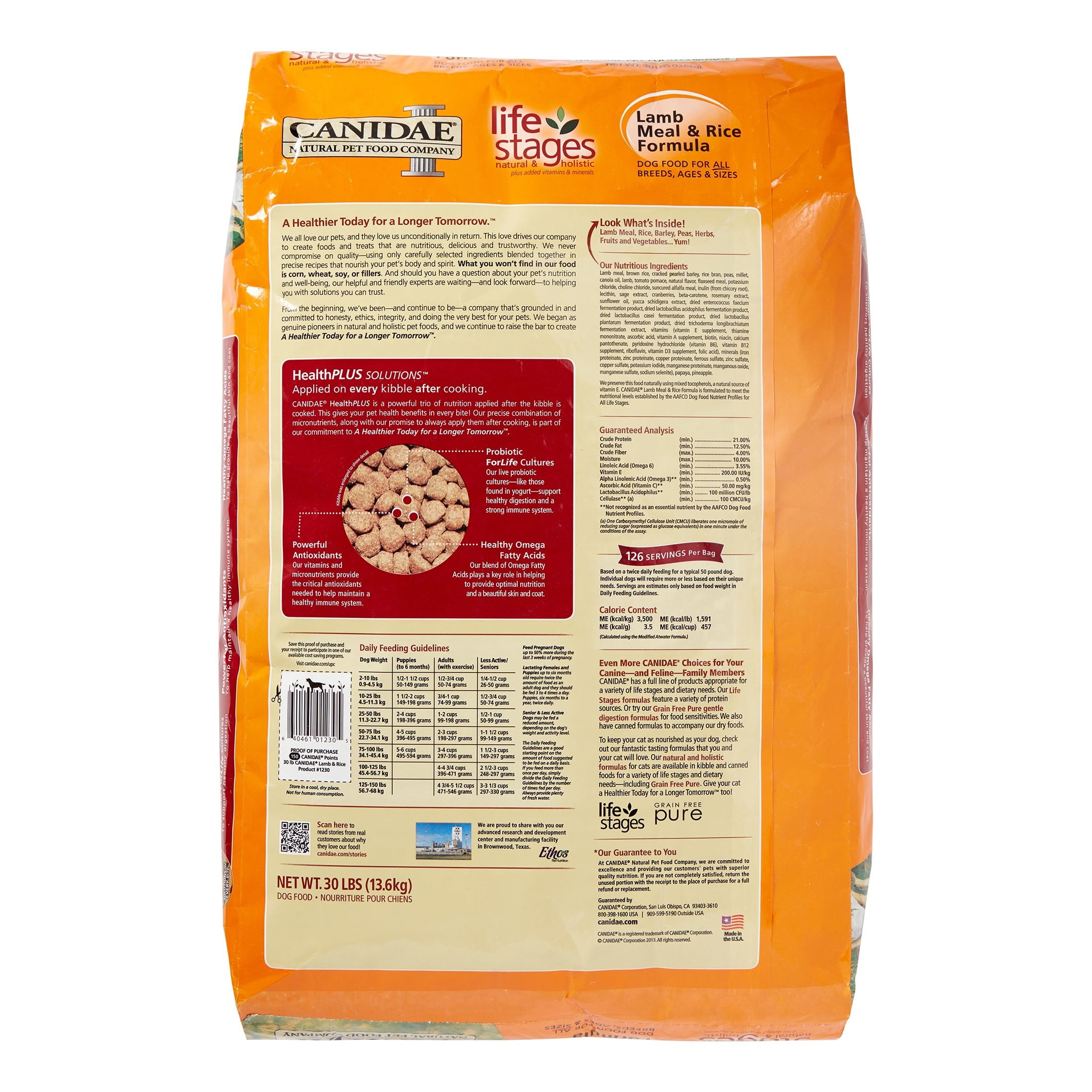Canidae All Life Stages Lamb & Rice Dry Dog Food, 30 lb