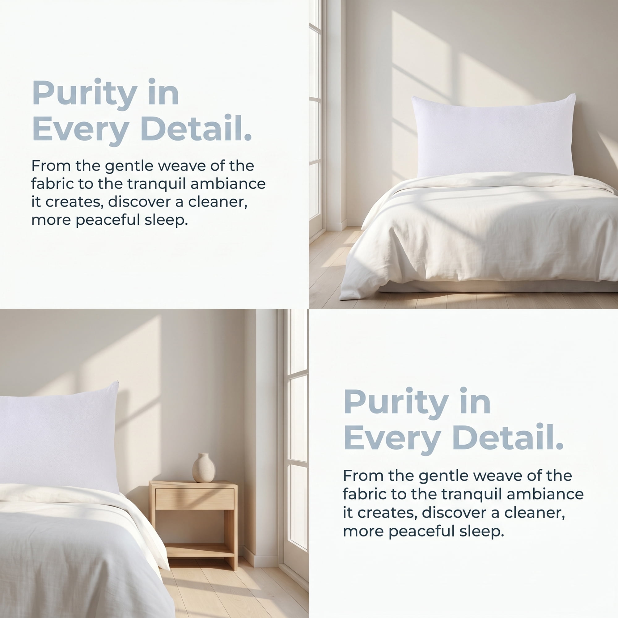 Unique Bargains 2Pcs Standard Size Waterproof Polyester Pillowcases Queen White 20" x 30"