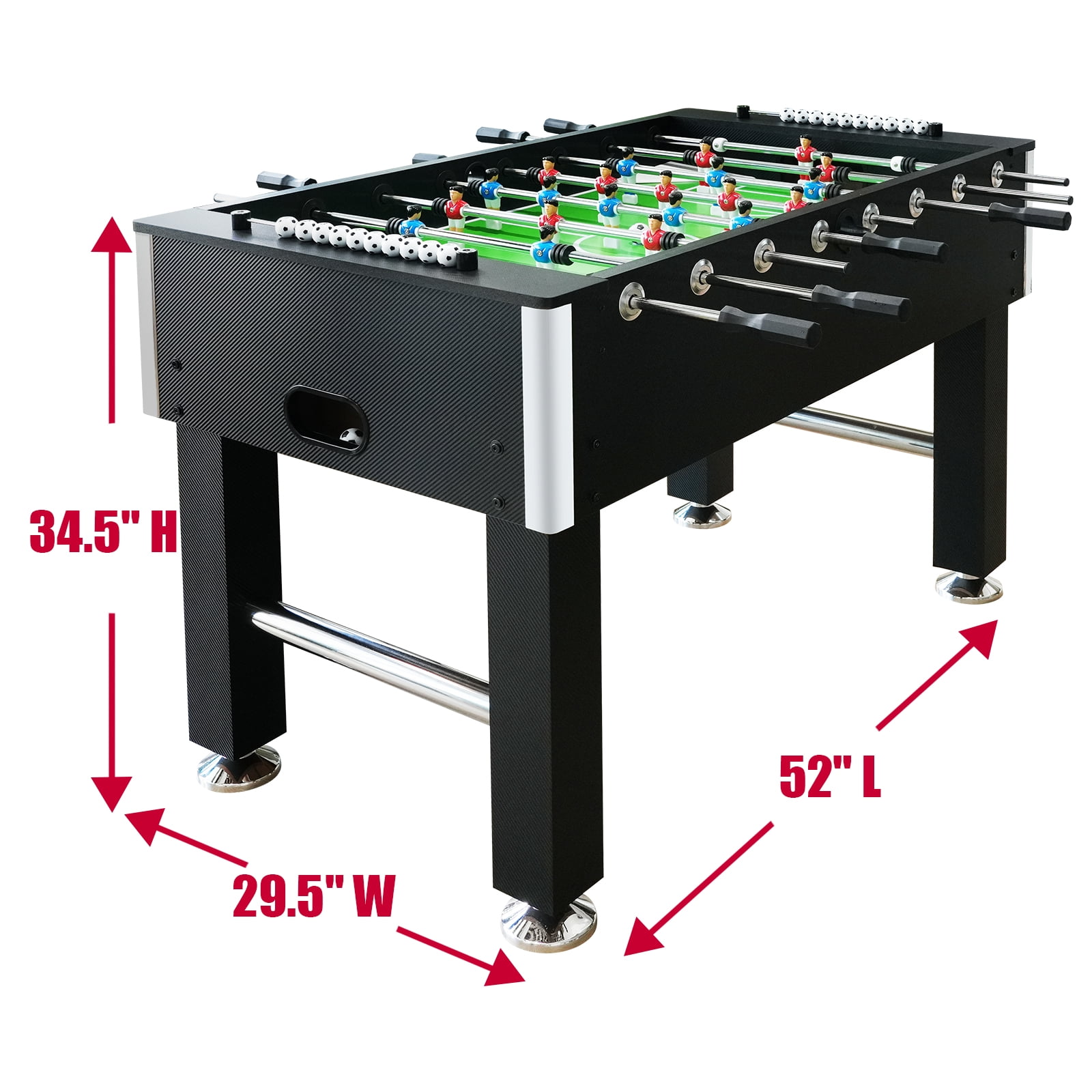Seydrey 55" Competition Sized Arcade Foosball Table, Stand Alone for Home with Leg Levelers