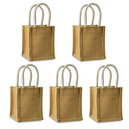 - Expo Int'l Pack of 5 Troy Mini Jute Gift Bag