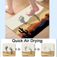 thumbnail image 3 of Bath Mat Rug,Desert sunrise in the morning Non Slip Quick Dry Super Absorbent Thin Bathroom Rugs Fit Under Door-Easy to clean Bathroom Floor Mats-Shower Rug for Shower Sink Bathtub(20" x 31"In), 3 of 6