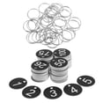 thumbnail image 3 of 100pcs Numbered Key Tag Numbered Tags Plastic Numbered Circles Number Tags With Metal Rings Circular Numbered Key Tags For Organize, 3 of 8