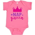 thumbnail image 3 of Inktastic Nap Queen, Crown, Stars - Pink Purple Girls Baby Bodysuit, 3 of 5