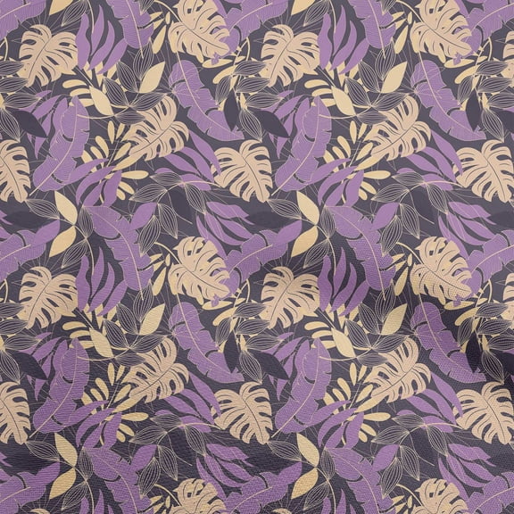 oneOone Polyester Spandex Grayish Purple Fabric Tropical Dress Material Fabric Print Fabric By The Yard 56 Inch Wide