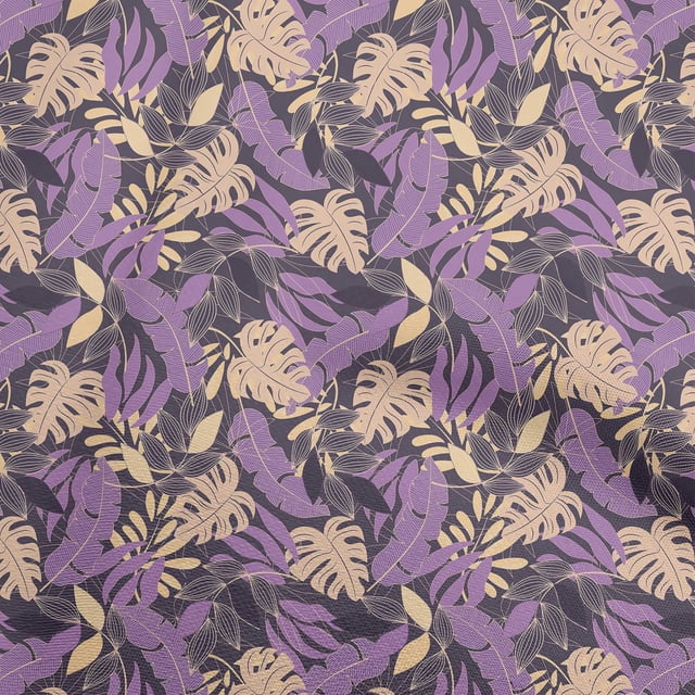 oneOone Velvet Grayish Purple Fabric Tropical Sewing Craft Projects Fabric Prints By Yard 58 Inch Wide