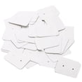 thumbnail image 5 of 100 Piezas Pequeñas Tarjetas de Exhibición de Aretes de Oreja de Papel Kraft En Blanco Tarjetas 3.5 x 2.5cm (Blanco), 5 of 5