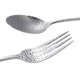 thumbnail image 3 of Juego de tenedor y cuchara para restaurante familiar de acero inoxidable plateado West Cutlery, juego de 12 piezas de cuchara y tenedor para comer coreano, 3 of 5