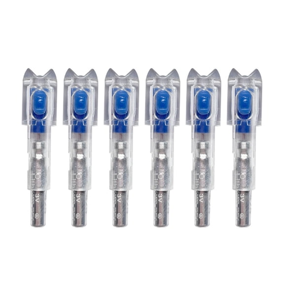 6Pcs Led Lighted Arrow Lighted Arrow For Internal Diameter 6.4Mm Carbon Mixed Arrow Shafts Universal Piston Driven High Visibility With Lithium